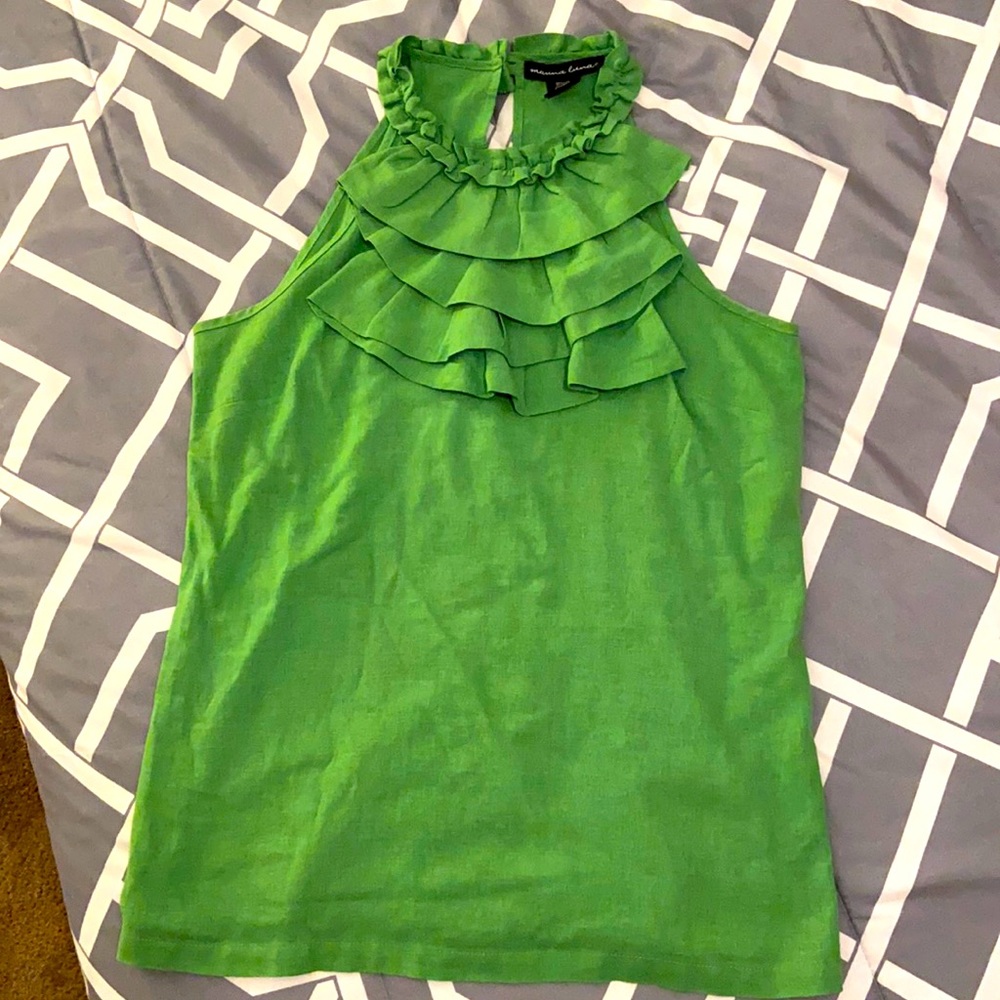 Dress/Work Top. Beautiful green Lien.